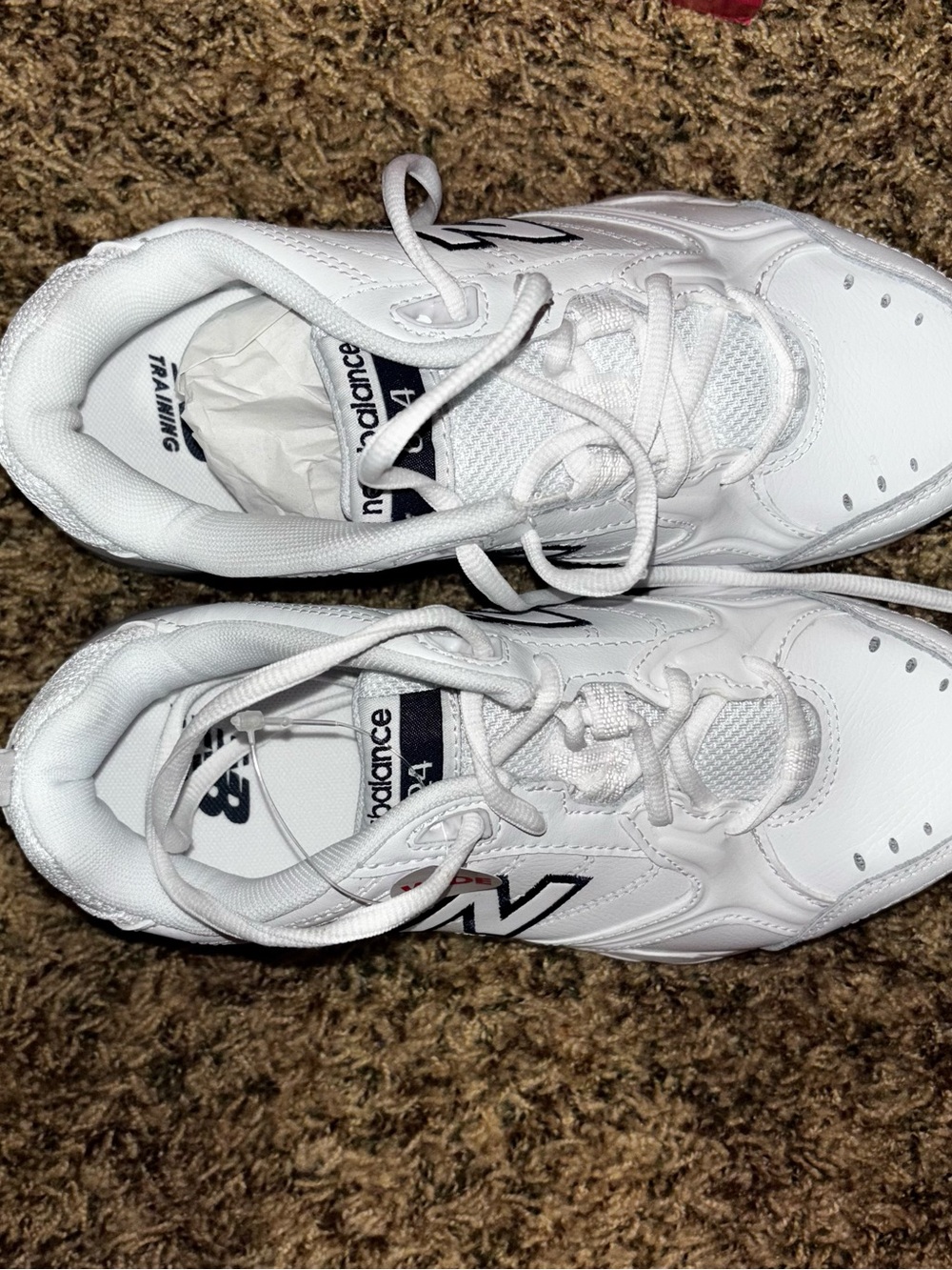 New Balance Women’s 624 Training Size 6.5 D Wide White WX624WT2 New Shoes - Picture 5 of 7